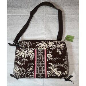 VERA BRADLEY Imperial Toile Mini Laptop Case/ iPad bag With Strap NWT